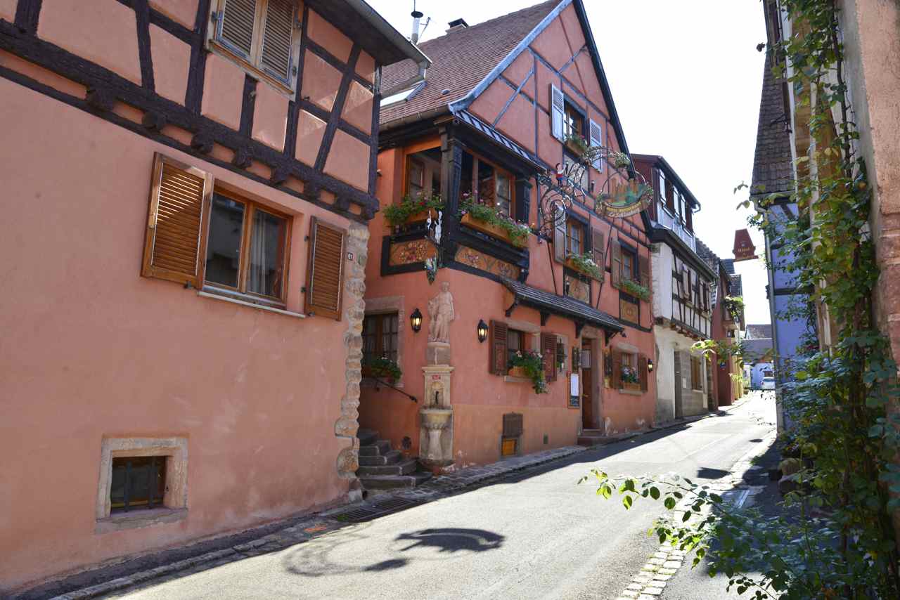 La rue de la fontaine est très pittoresque, Zellenberg